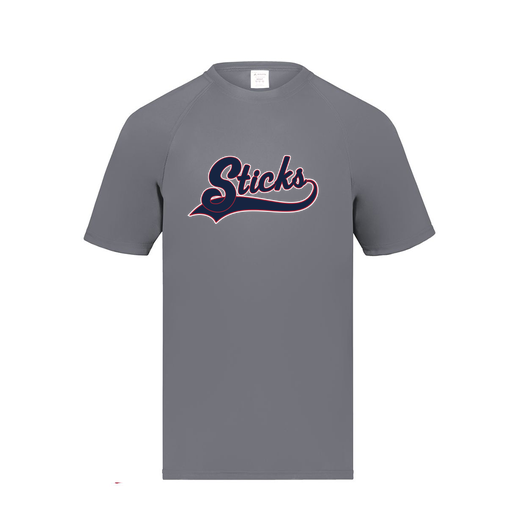 [2791.059.S-LOGO3] Youth Smooth Sport T-Shirt (Youth S, Gray, Logo 3)