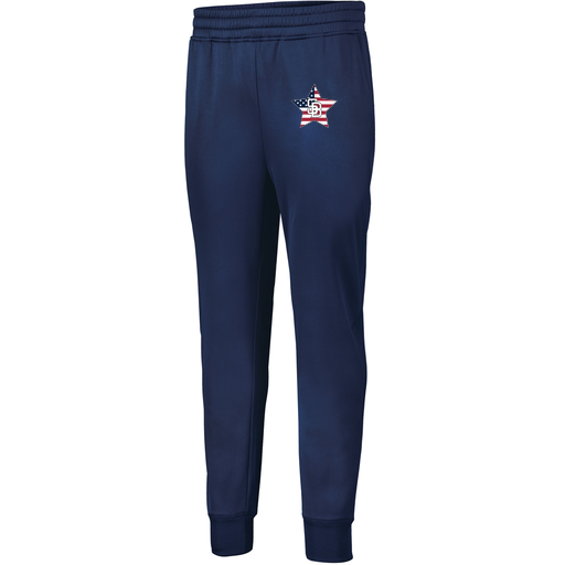 [5566.065.XS-LOGO2] Men's PERFORMANCE FLEECE JOGGER (Adult XS, Navy, Logo 2)