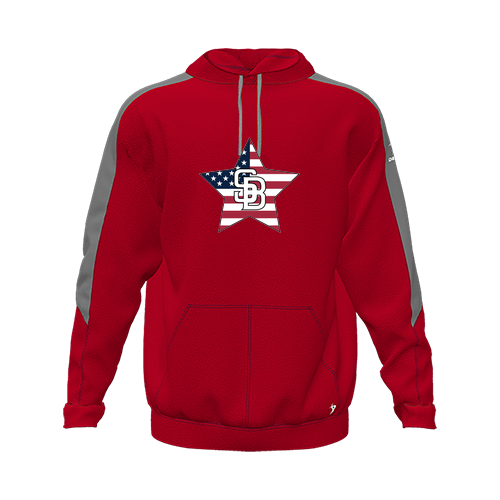 [CUS-DFW-HOOD-FLC-LSL-RED-YXS-LOGO2] Hoodie (Youth XS, Red, Logo 2)