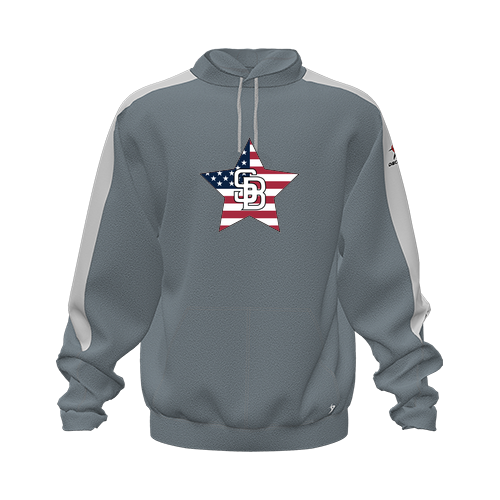 [CUS-DFW-HOOD-FLC-LSL-GRY-YXS-LOGO2] Hoodie (Youth XS, Gray, Logo 2)