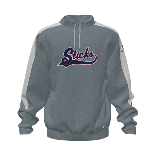 [CUS-DFW-HOOD-FLC-LSL-GRY-YXS-LOGO3] Hoodie (Youth XS, Gray, Logo 3)
