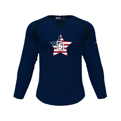 [CUS-DFW-PULL-FLC-CNK-LSL-NVY-YS-LOGO2] Pullover (Youth S, Navy, Logo 2)