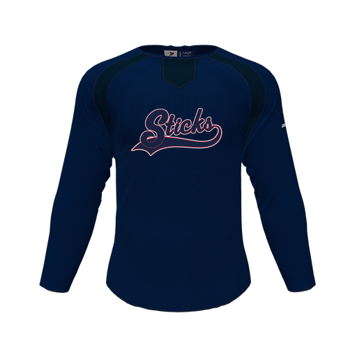 [CUS-DFW-PULL-FLC-CNK-LSL-NVY-YS-LOGO3] Pullover (Youth S, Navy, Logo 3)