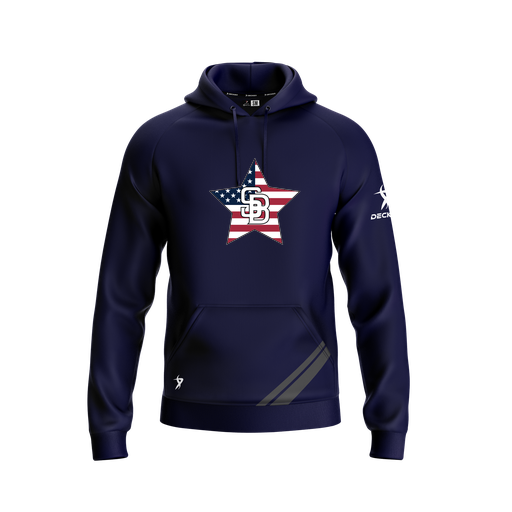 [FOLHSMNV-YXS-LOGO2] Decker Summit Hoodie (Youth XS, Navy, Logo 2)