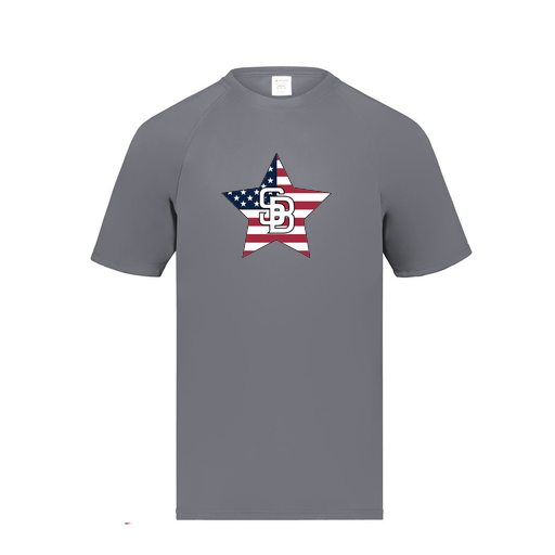 [2790.059.S-LOGO2] Men's Smooth Sport T-Shirt (Adult S, Gray, Logo 2)