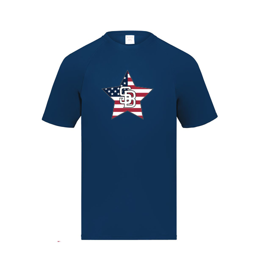 [2790.065.S-LOGO2] Men's Smooth Sport T-Shirt (Adult S, Navy, Logo 2)