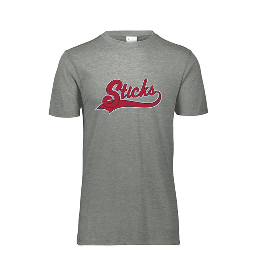 [FTSCUBGY-AS-LOGO1] Decker Men's Tri-Blend T-Shirt - Short Sleeve (Adult S, Gray, Logo 1)