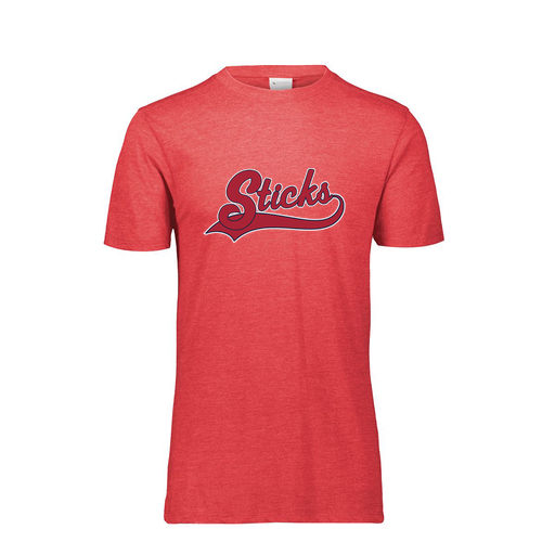 [FTSCUBRD-AS-LOGO1] Decker Men's Tri-Blend T-Shirt - Short Sleeve (Adult S, Red, Logo 1)