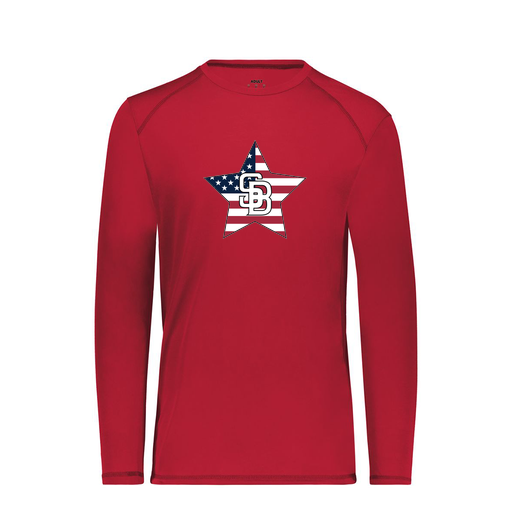 [6846.083.S-LOGO2] Youth SoftTouch Long Sleeve (Youth S, Red, Logo 2)