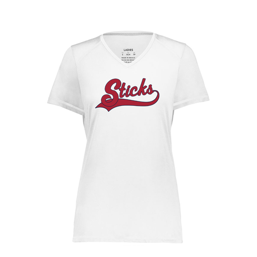[6844.005.XS-LOGO1] Women's SoftTouch Short Sleeve (Female Adult XS, White, Logo 1)