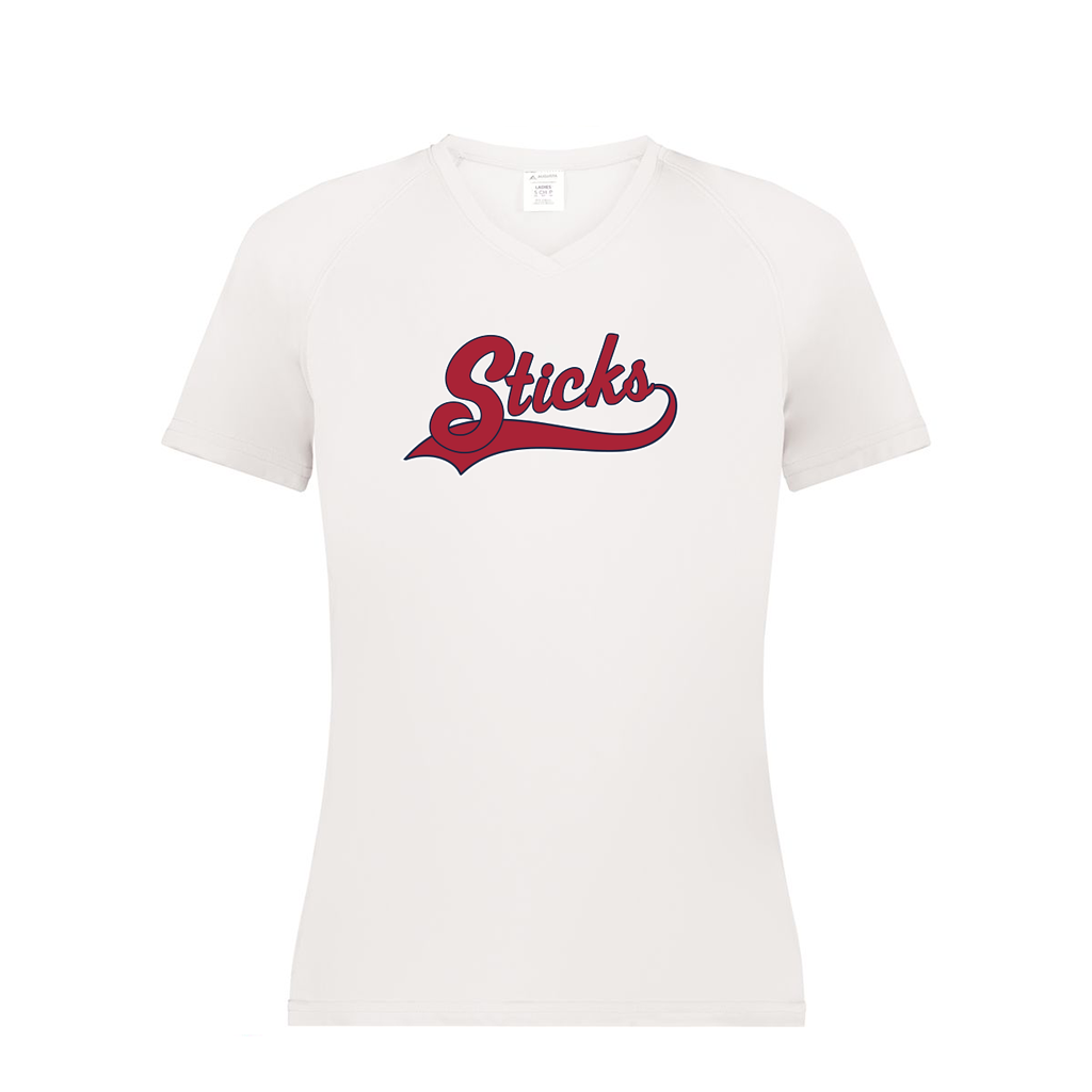 Ladies Smooth Sport V-Neck T-Shirt