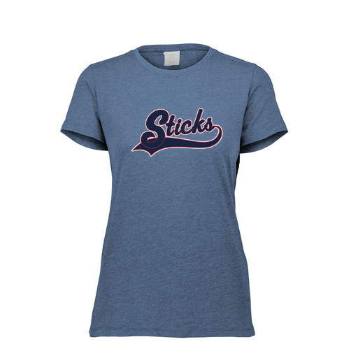 [FTSCUBNV-FAXS-LOGO3] Decker Women's Tri-Blend T-Shirt - Short Sleeve (Female Adult XS, Navy, Logo 3)