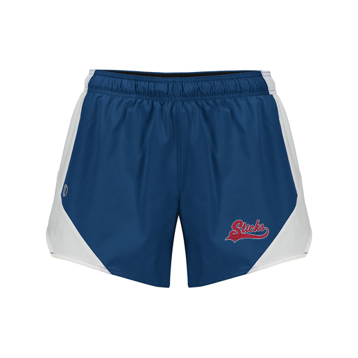 [229489.H03.S-LOGO1] Girls Olympus Shorts (Female Youth S, Navy, Logo 1)