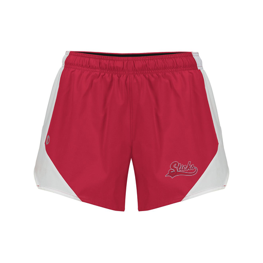 [229489.H01.S-LOGO1] Girls Olympus Shorts (Female Youth S, Red, Logo 1)