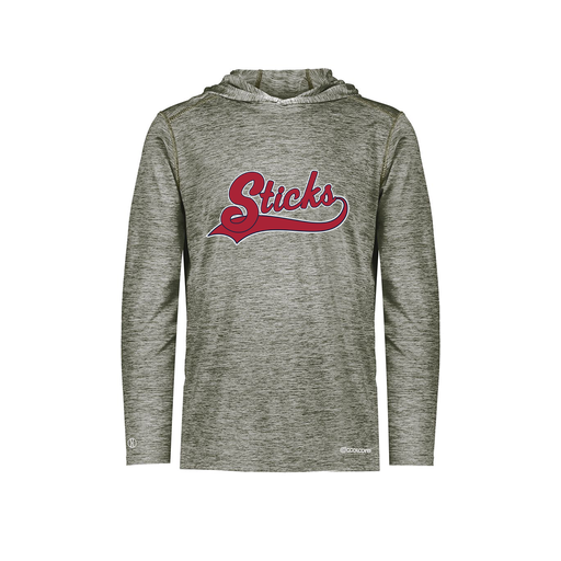 [FOLHCGGY-AS-LOGO1] Decker Men's Charge Hoodie (Adult S, Gray, Logo 1)