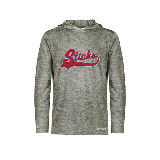 [FOLHCGGY-YS-LOGO1] Decker Youth Charge Hoodie (Youth S, Gray, Logo 1)