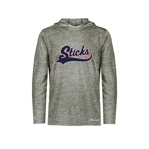 [FOLHCGGY-YS-LOGO3] Decker Youth Charge Hoodie (Youth S, Gray, Logo 3)