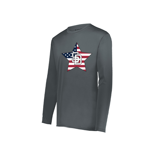 [222822.059.XS-LOGO2] Men's LS Smooth Sport Shirt (Adult XS, Gray, Logo 2)
