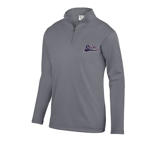 [5508.059.S-LOGO3] Decker Youth FlexFleece 1/4 Zip (Youth S, Gray, Logo 3)