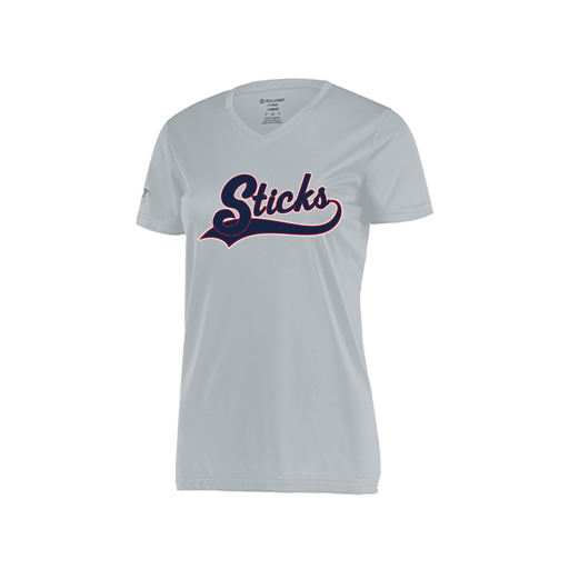 [222820.099.S-LOGO3] Ladies Movement Dri Fit Shirt (Female Adult S, Silver, Logo 3)